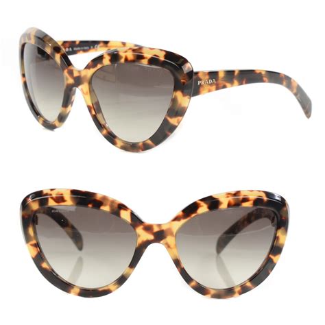 prada cat sunglasses|Prada cat eye tortoiseshell sunglasses.